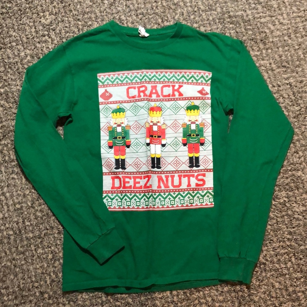 Crack Deez Nuts Christmas Shirt
